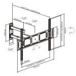 Brateck LPA63-463 TV stand for 37 "to 70 '' inches